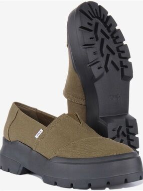 TOMS Alpargata Combat Low sneakers in olive green canvas